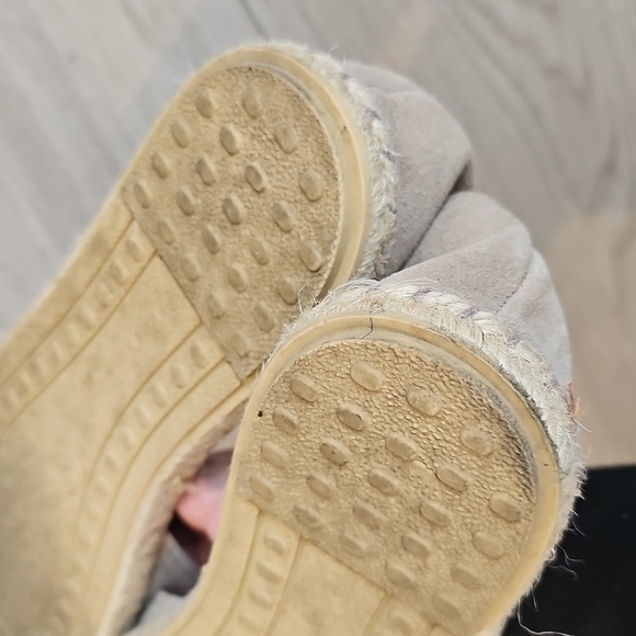 Verbenas Leather Peep Toe Cruz Espadrilles Flats EU 42 / US 11 - Picture 12 of 14